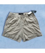 abercrombie &amp; fitch stretch cotton Linen blend  5&quot; inseam shorts Size S - £43.51 GBP