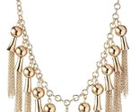 Jules Smith 17.5&quot; + 2.25&quot; Chapado en Oro con Flecos Colgantes Collar Nwt - $29.21
