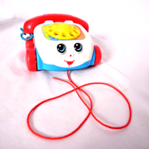 Fisher Price Chatter Phone Pull Along Toy Telephone Rolling Moving Eyes - £6.92 GBP