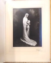 Antique 1920s Bride Wedding Studio Portrait 10x12 Ridgefield Park, New Jersey NJ - $19.79