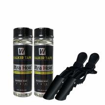 2pcs Ultra Hold Hair System Adhesive 1.4oz w/ 2pcs Hair Clip Bundle Saver Pack | - £27.40 GBP