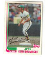 1982 Topps Keith Drumright Oakland Athletics #673 Baseball Card - £1.57 GBP