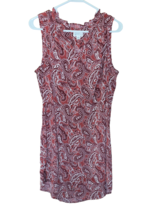 Market &amp; Spruce Brown Paisley Sleeveless Short Dress  - Size Mp - £23.59 GBP