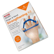 CVS Health Finger &amp; Hand Strengthening Kit, 3 Resistance Bands - £4.59 GBP
