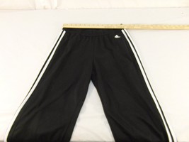 Adult Women&#39;s Adidas Black White 3 Striped Workout Stretching Yoga Pants... - £15.42 GBP