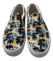 Vans Slip On Sail Boats Hula Girl Palm Tree Print Men Sz 14 Casual Canva... - $57.00