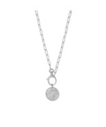 Authentic 925 Sterling Silver Owl Medallion and Paperclip 22&quot; Chain Neck... - $165.00