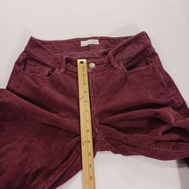 Ann Taylor LOFT Curvy Skinny Women's Red Corduroy Mid-Rise Pants Size 4 (27×30) image 5