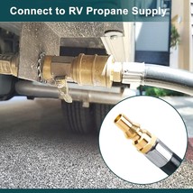 18FT Quick Connect Propane Hose for RV to Grill image 4