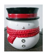 Yankee Candle Ceramic Snowman Wax Tart Melt Warmer Christmas - £13.27 GBP