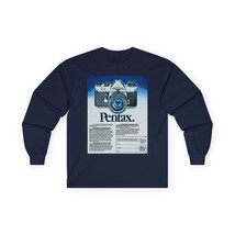 Pentax Camera Retro Art Long Sleeve Tee Shirt Graphic Print Crewneck Uni... - $21.10+