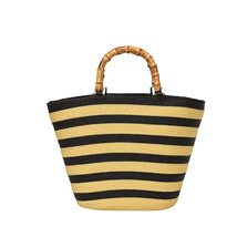 ILUKKY Straw Bag for Women Woven Tote Bag with Bamboo Handle Beach Handbag Large - £61.12 GBP