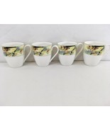 Mikasa Dining Redesigned Modern Butterfly Porcelain Coffee Mugs Cups (4) - £14.85 GBP
