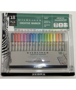 Zebra Mildliner Double Ended Creative Marker 18 x case Chisel &amp; Bullet T... - £14.13 GBP