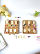 Montessori Math reversible board with number cards 1-20, preschool, homeschool - £45.83 GBP