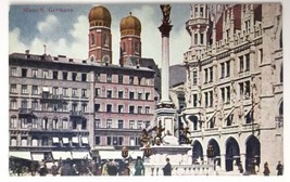 Munich Germany Capital of Bavaria Antique Old View PC Unposted - $6.00