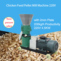 2mm Feed Pellet Mill Machine for Animal Cubs 220V 4.5KW 200Kg/h - $799.00