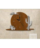 15in W Southwest Theme Full Moon Wall Clock - Cactus - $104.00