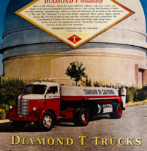 1947 Diamond T Trucks Advertisement Vintage Standard Of California DWUU5 - $570.90 MXN