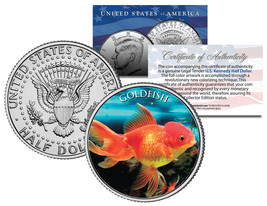 GOLDFISH  * Fish Series * JFK Kennedy Half Dollar U.S. Colorized Coin - £6.73 GBP