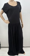 Matilda Jane Dress Women XL Maxi Long Black Rayon Pockets Coastal Beach ... - $27.99