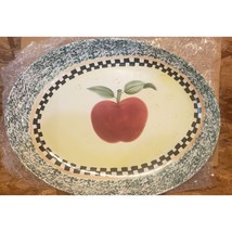 Gibson Antique Apple Pattern 16 Inch Oval Serving Platter Country See De... - £8.79 GBP