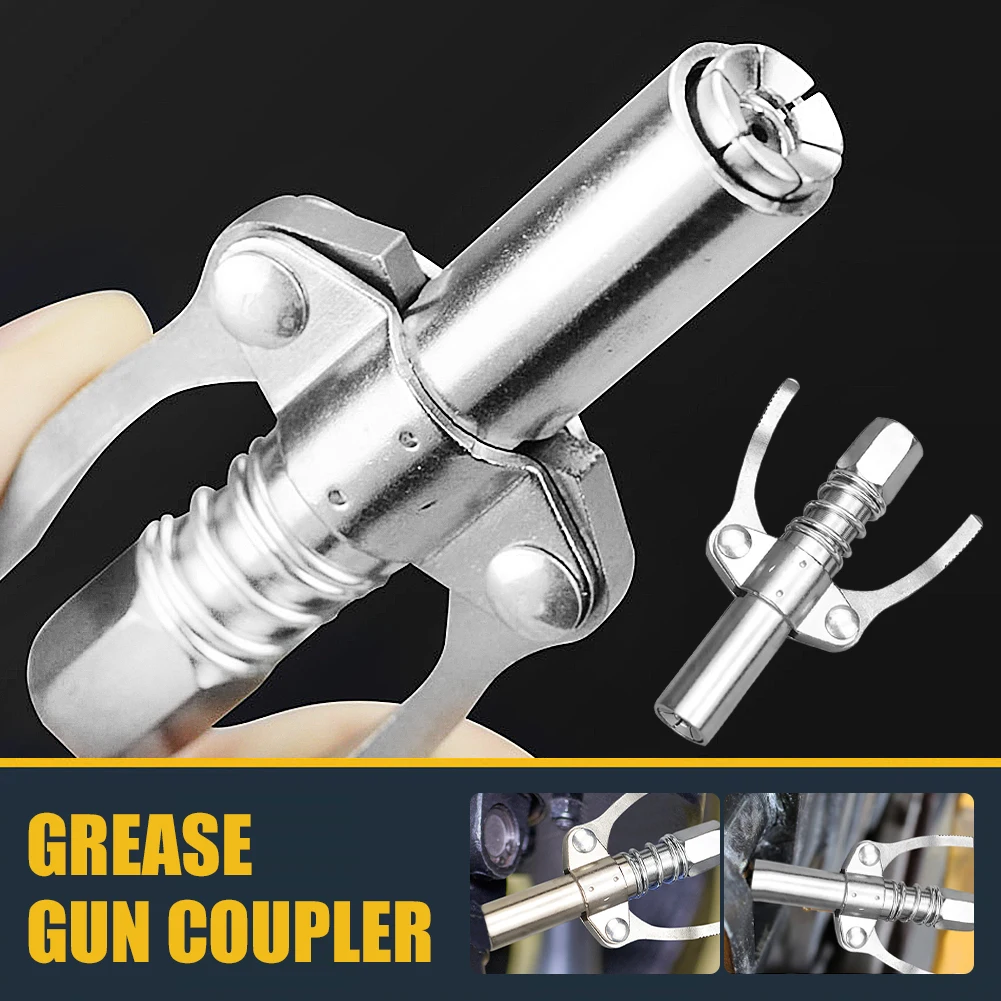 High Pressure Grease Gun Coupler 10000PSI Leakproof Quick Release - £15.49 GBP