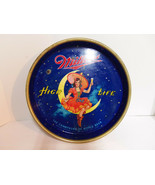 Vintage 13&quot; Miller High Life Beer Girl On Moon Metal Serving Bar Tray T303 - $121.91 CAD