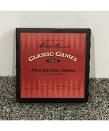 Eddie Bauer 5 in 1 Games Checkers Backgammon Domino Dice Cribbage Open Box - $32.30 CAD