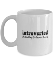 Religious Mugs Introverted But Willing to Discuss Jesus White-Mug  - £12.54 GBP