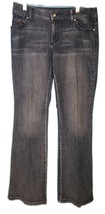 Chico&#39;s Platinum Denim Blue Jeans Rhinestones Embellished Size 0 Reg Small  - $17.77