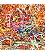 300 RUBBER BANDS Multi Color Large Medium Small ASSORTED Red Yellow Blue... - $28.06 CAD