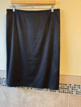 Armani Collezioni Black Pencil Skirt SZ 14 Italy - $98.01