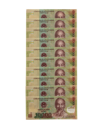 10 x Vietnam 10,000 Dong Banknote, 2020, P-119, UNC, Polymer, USA Seller - $339.76 MXN