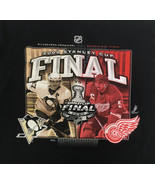 2009 NHL Stanley cup final T shirt  Pittsburgh Penguins Detroit red wings  - $375.38 MXN