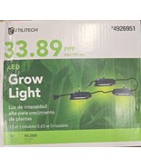 Utilitech 144-in 3-Light Black 33-Watt Full Spectrum LED String Grow Lights - $728.17 MXN