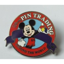 Disney Hidden Mickey Completer Pin - Dark Orange Pin Trading Logo - 2008 - £11.10 GBP