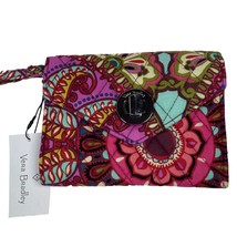 Vera Bradley Turn Key Wrislet Smartphone Wallet Floral Paisley Quilted - $26.95