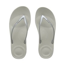 Fitflop Women&#39;s Iqushion Ergonomic Flip Flops, Silver (Silver 011), 6 UK 39 EU  - £52.67 GBP