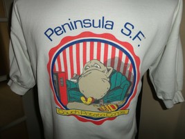 Vintage 90&#39;s Peninsula COUCH POTATO Corps White 50-50 T-Shirt Fits Adult... - $50.99