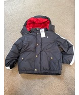 Ralph Lauren POLO Boys Puffer Down Jacket Coat w/ Hood SZ 6 BLACK NWT - £47.59 GBP