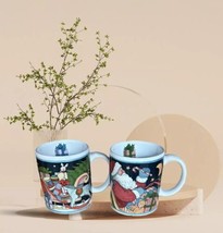 SUSAN WINGET 2-Mugs Certified Int’l Winter Coffee Tea Ceramic Holiday Cups - £18.63 GBP