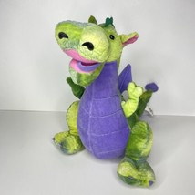 Dragon Musical Plush Wind Up Stuffed Animal Plush Creations Inc Green Rare 13&quot; - £23.67 GBP