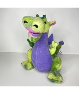 Dragon Musical Plush Wind Up Stuffed Animal Plush Creations Inc Green Ra... - £23.45 GBP