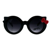 Rund Katzenauge Sonnenbrille Schleife Design Damen Mädchen Sonnenbrille - £8.59 GBP