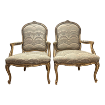 Vintage French Bergere Chairs, Distressed Finish-A Pair - £2,541.52 GBP