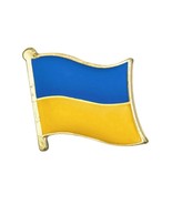 UKRAINE FLAG PIN 0.5&quot; Ukrainian National Pride Lapel Tie Hat Badge Pinba... - $129.83 MXN