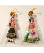 Set of 2 Vintage Evelt Rhodos Traditional Greek Dolls Greece NEW in Package - £27.48 GBP