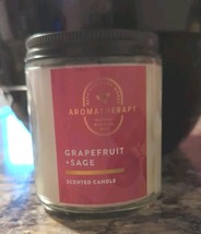 Bath &amp; Body Works Aromatherapy Grapefruit &amp; Sage Single Wick Candle - $170.29 MXN