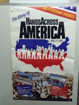 The Story Of Hands Across America Promotional Home Video Poster 1986 - £14.27 GBP